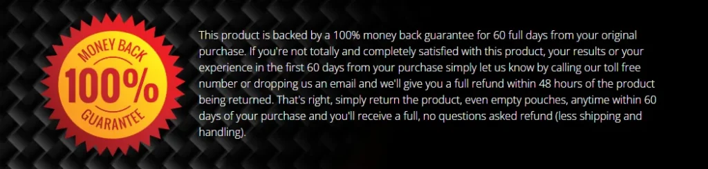 money back guarantee