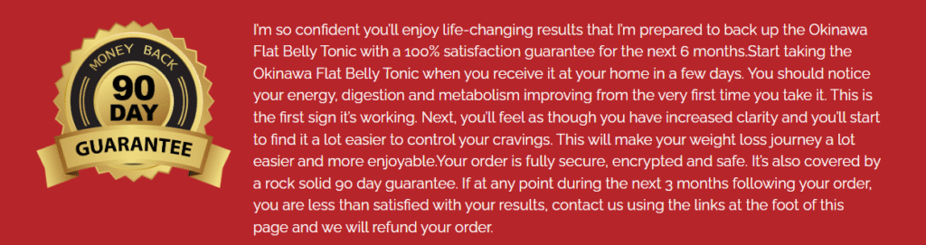 90 day Money Back guarantee