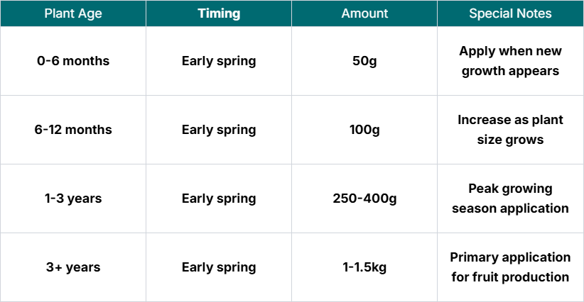 Spring Application (Primary Growing Season)