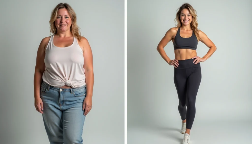 weight loss before and after